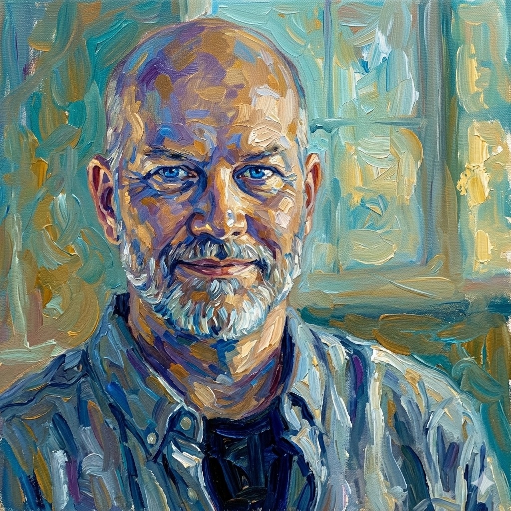 Jeremy Johnson, oil portrait